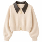 Fitted Knit Bomber Jacket