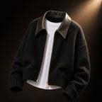 Fitted Knit Bomber Jacket