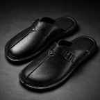 Genuine Leather Comfort Slide