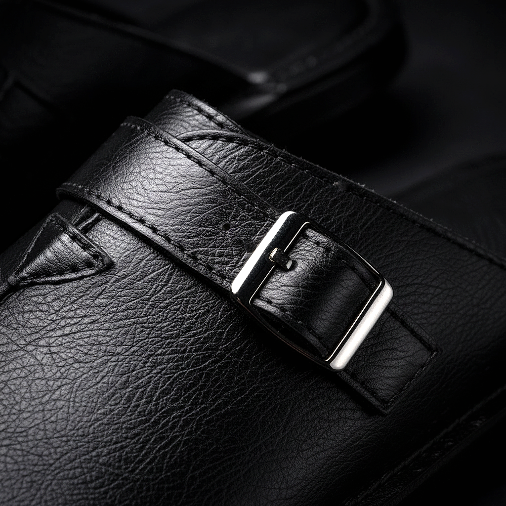 Genuine Leather Comfort Slide