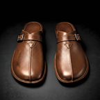 Genuine Leather Comfort Slide
