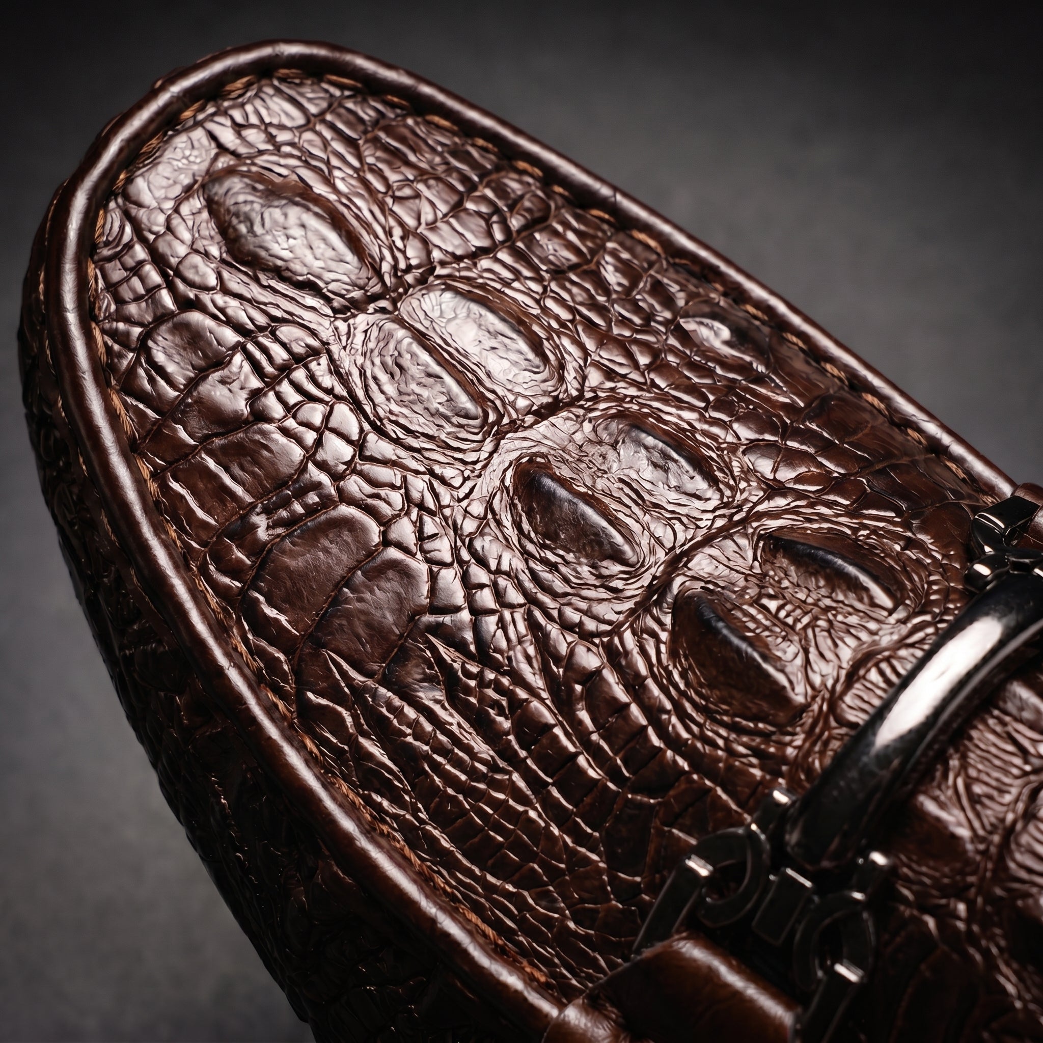 Men's Crocodile Slip-On Loafers